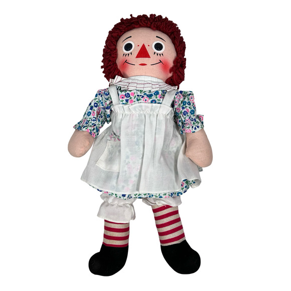Vintage Knickerbocker Original Raggedy Ann Doll 15" Folk Girl Mint Doll with Box - Picture 5 of 12